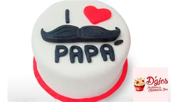 Torta decorada de 15 porciones