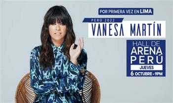 Entradas VANESA MARTÍN HALL DE ARENA PERÚ 06/10 ¡Pagalo en 3 cuotas sin intereses!