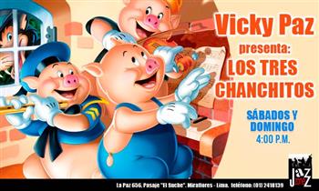 Entrada general para obra teatral para niños Los Tres chanchitos y el Lobo Feroz