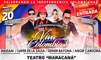 2x1 Viva Colombia entrada Preferencial VIP o Platinium 20/07 - Maracana