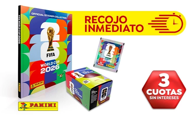 Album Mundial 2026 PANINI: Álbum Tapa Dura y Paquetón. COMPRA HOY, RECOGE HOY