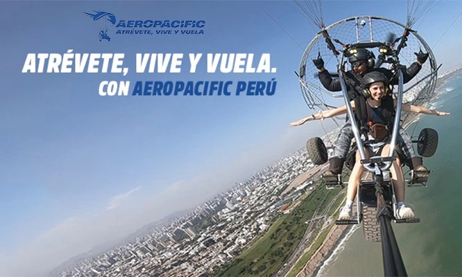 Vuelo en Paratrike. Vuela sobre las playas más icónicas del sur de Lima con Aeropacific: playas Arica, El Silencio, Caballeros y Señoritas