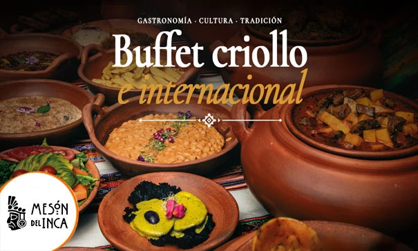 Buffet Almuerzo Criollo en 4 Sedes de Lunes a Domingo