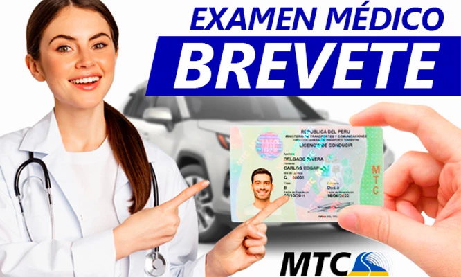 Examen médico para brevete INDEPENDENCIA para AUTO