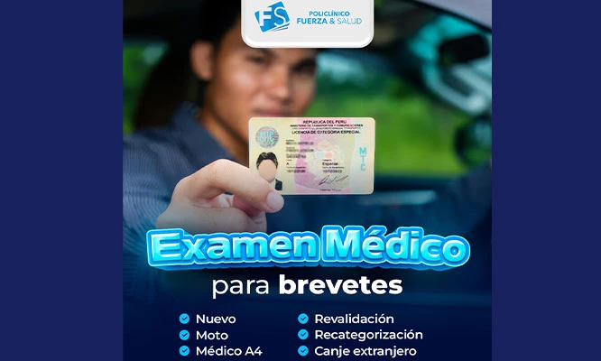 Examen Médico para Brevete VILLA EL SALVADOR para auto y moto