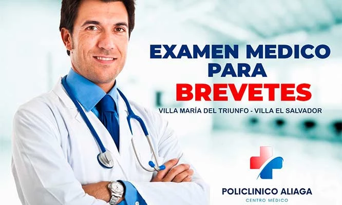 Examen médico para brevete VILLA MARIA DEL TRIUNFO para AUTO o MOTO