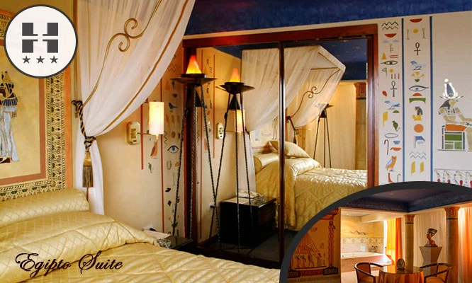 Suite o Suite temática + hidromasaje + espumante o vino + desayunos y más