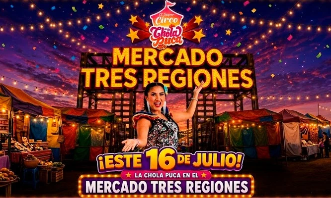 Ingreso a espectáculo del Super Circo de La Chola Puca en Puente Piedra del 16 de Julio al 16 de Agosto.