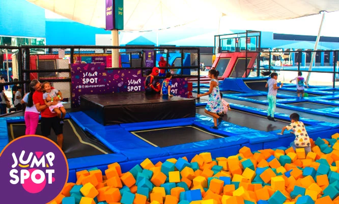 JUMP SPOT: Full Diversión por 45 o 90 minutos Jockey Plaza. Open Plaza La Marina y Mall del Sur