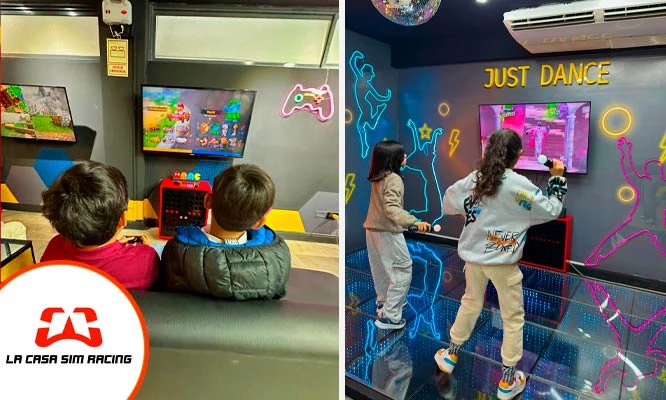 Simuladores de carrera, mesa de fulbito, PlayStation, Nintendo switch y más