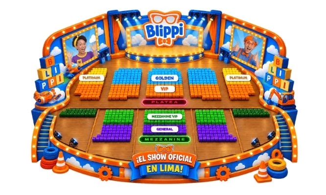 Ser como Blippi tour en el Auditorio del Colegio San Agustin
