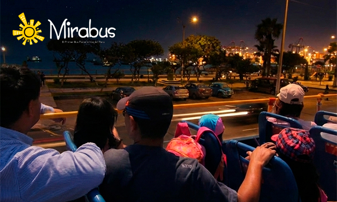 Tour LIMA DE NOCHE de Martes a Domingo con ingresos + guía con Mirabus. Cupón Digital