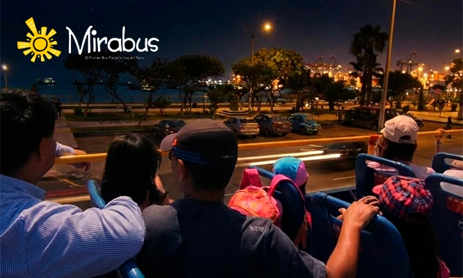 Tour LIMA DE NOCHE de Martes a Domingo con ingresos + guía con Mirabus. Cupón Digital