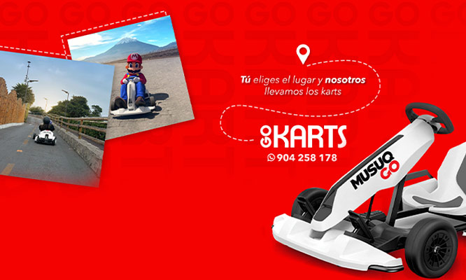 15 o 30 minutos para 2 personas en el Circuito de Go Karts San Isidro.