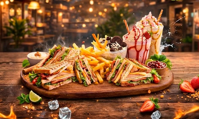 PARA 2:    2 Club Sandwich + 2 Frozen en Terranova Restobar