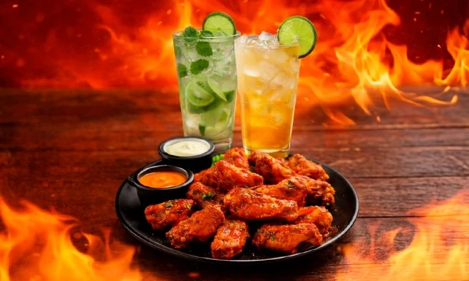 PARA 2: 20 Alitas a elección + 2 Bebidas en Terranova