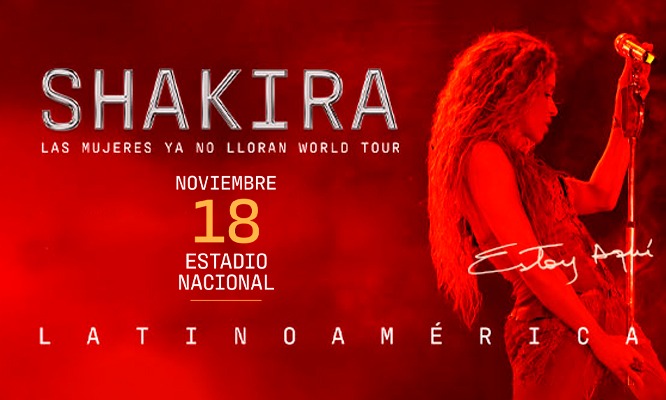 SHAKIRA: Estoy aquí 2025 para el  16 Y 18 de NOVIEMBRE en el ESTADIO NACIONAL
