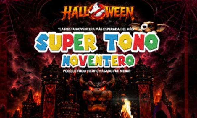 Fiesta Halloween Super Tono Noventero Zentro de Convenciones
