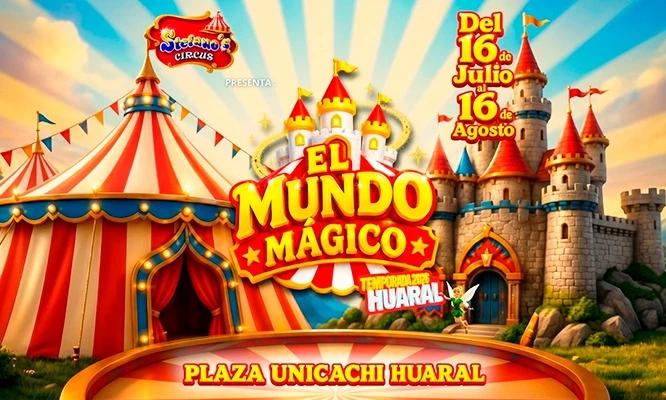 Entrada al espectáculo El Mundo Mágico de Stefano´s Circus en zona a elección. Huaral