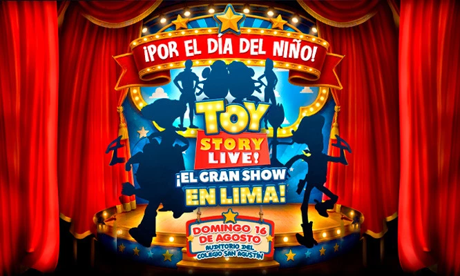 Toy Story Live El Gran Show: Entrada General  para el 16 de Agosto , Auditorio Colegio San Agustin