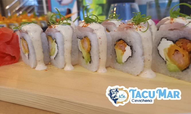 Barra libre de makis + 1 bebida a elección en Restaurante Cevicheria Tacu Mar