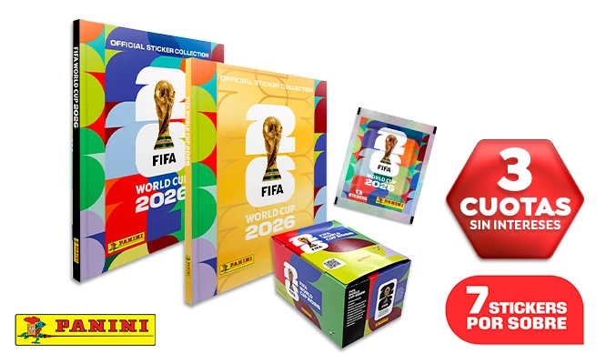 PREVENTA: Álbum + paquetón Panini FIFA Mundial 2026 - DELIVERY GRATIS (Asegura tu pedido)