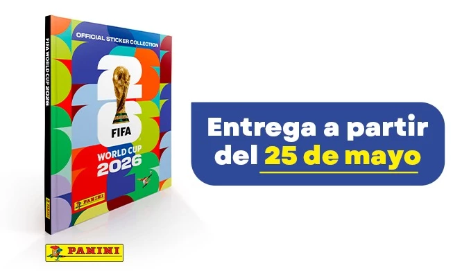 Album tapa dura Mundial 2026 Panini con opción a delivery de L-S. ENTREGA A PARTIR DEL 25 DE MAYO
