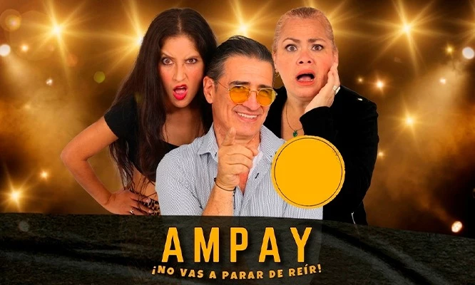 TEATRO: AMPAY NO VAS A PARAR DE REIR el5 de JUNIO, 17 y 18 de JULIO en CAPITAL RESTOBAR