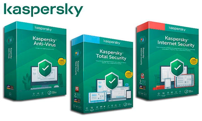 Antivirus Kaspersky antivirus con opción a Kaspersky, internet o Karspersky total