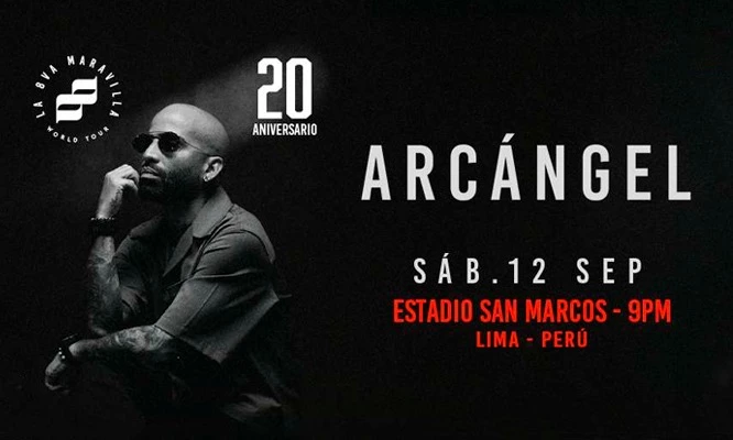 ENTRADA  para ARCANGEL ¡12 de SET, ESTADIO SAN MARCOS!