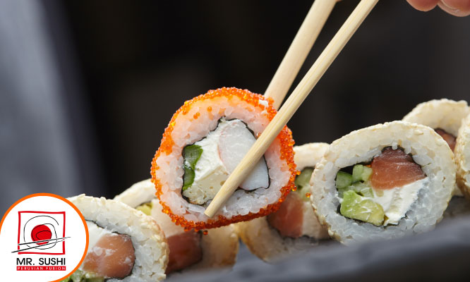 Barra libre de Makis a eleccion para una persona 2 bebidas en Mr Sushi