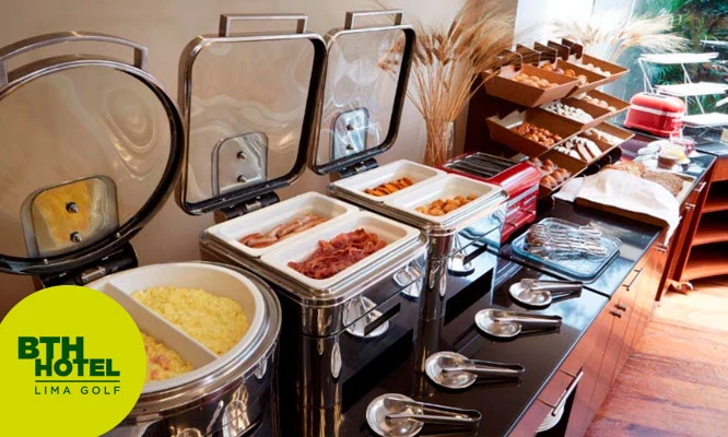 Desayuno Buffet de lunes a domingo en BTH Hotel Lima Golf
