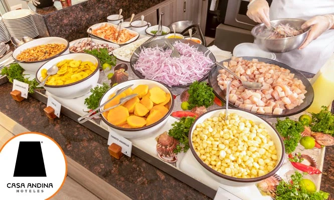 Almuerzo Buffet Criollo – Marino 2026 en Casa Andina PREMIUM Miraflores. Lunes a Domingo