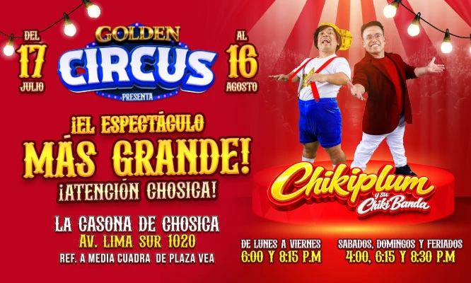 CIRCO DE  CHIKIPLUM  Y SU BANDA 2026:  en La Casona de Chosica