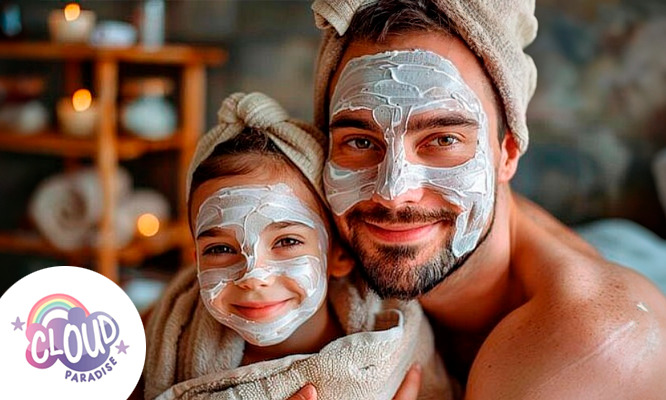 Spa Papá e Hija: Mascarilla + Masajes + Lavado con Hidroterapia y Mucho Más con Cloud Spa.