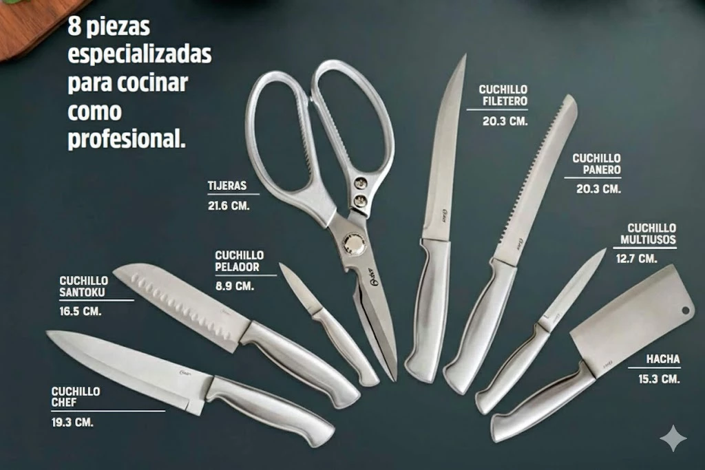 Colección de cuchillos OSTER para equiparar tu cocina