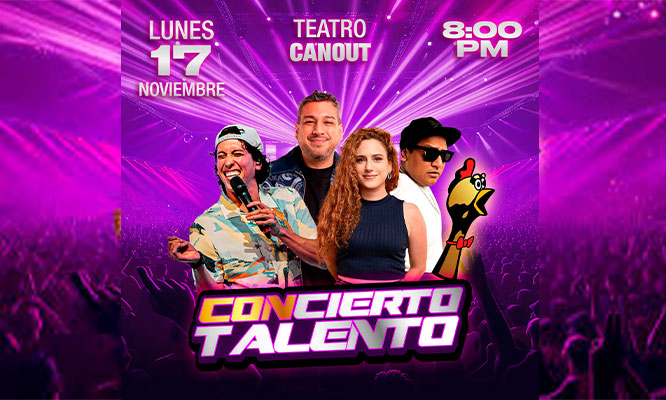 CONCIERTO TALENTO -  17 de NOVIEMBRE en el Teatro Canout. Entrada General y Golden