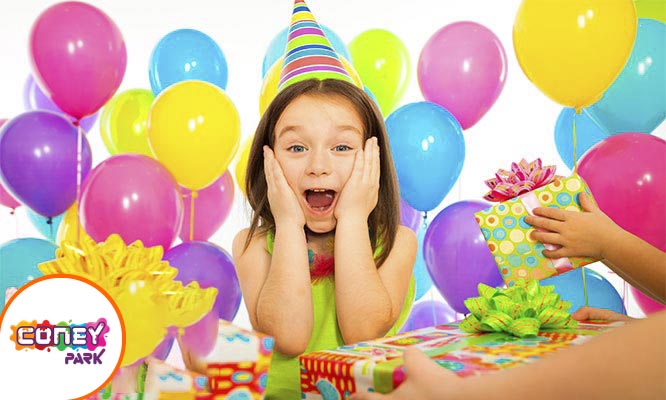 Paquete de cumpleaños para 15 niños en Coney Park