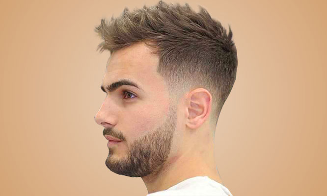 Corte moderno o clasico o barber corte y diseño de barba