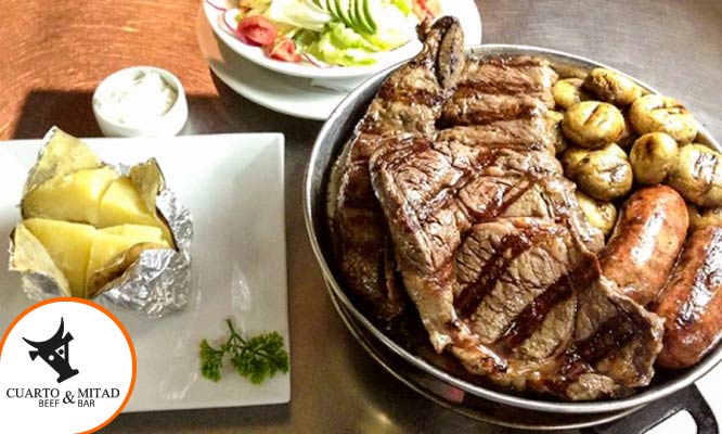 Parrilla tradicional para 2 ¡Deleita tu paladar!
