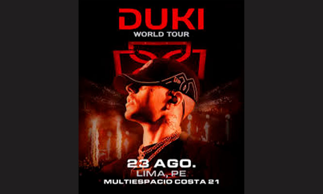 DUKI WORLD TOUR 2025: el 23 de Agosto en el Multiespacio Costa 21