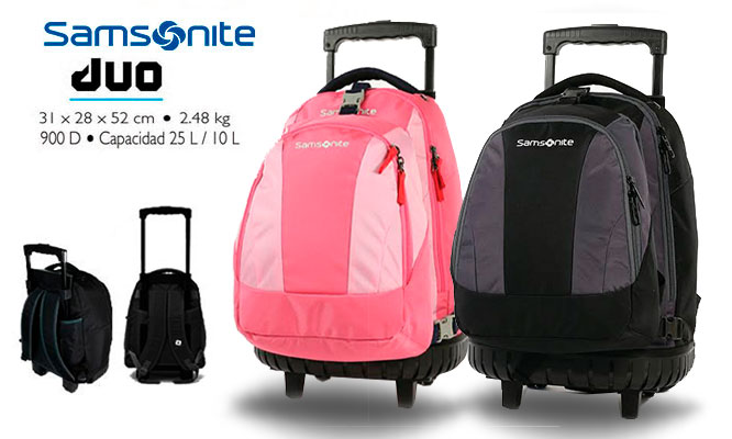 Samsonite® Trolley mochila con ruedas en modelo a escoger delivery