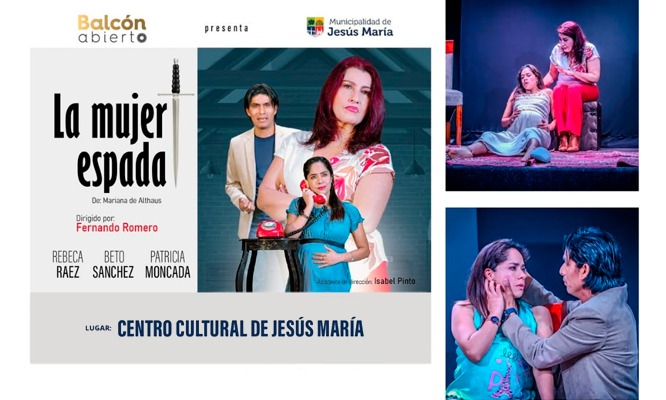 LA MUJER ESPADA: Obra Teatral el 17, 18, 24, 25, 31 de OCTUBRE y 1, 7, 8, 14, 15, 21 y 22 de NOVIEMBRE