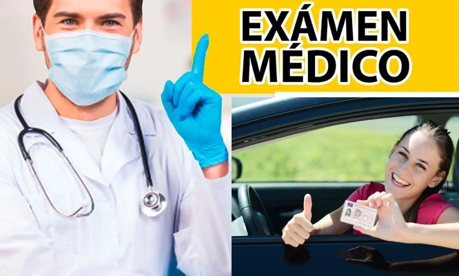 Examen médico para brevete COMAS para AUTO o MOTO
