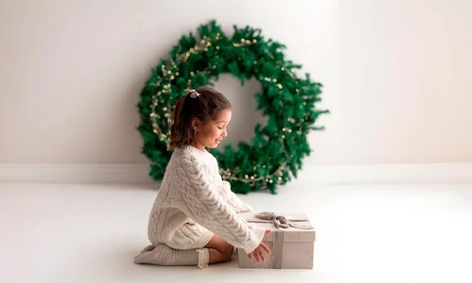 Mini sesión fotografica Navideña en Maga Studio.