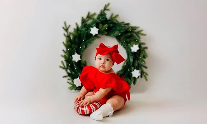 Mini sesión fotografica Navideña en Maga Studio.