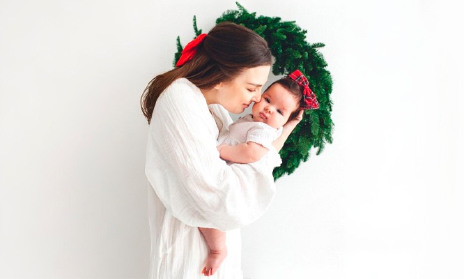 Mini sesión fotografica Navideña en Maga Studio.