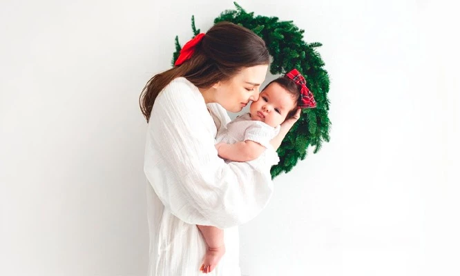 Mini sesión fotografica Navideña en Maga Studio.