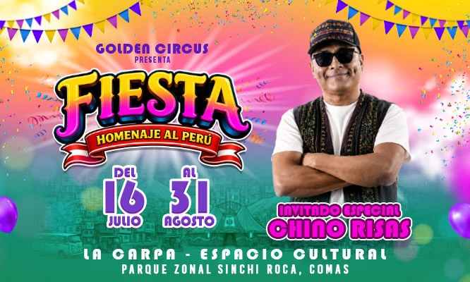 GOLDEN CIRCUS 2026 : FIESTA HOMENAJE AL PERU en Parque Sinchi Roca