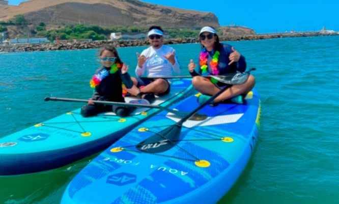 Paddle mañana o sunset  en Playa  Agua Dulce  ¡Ven y disfruta con Aloha Perú